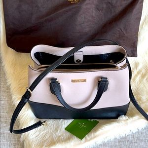 Tan and Black Kate Spade Medium Size Bag